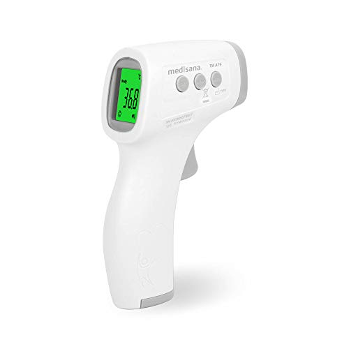 medisana TM A79 kontaktloses Infrarot Thermometer, Fieberthermometer, berührungsloses Stirnthermometer für Erwachsene, Kinder und Babys, 1 Stück (1er Pack)