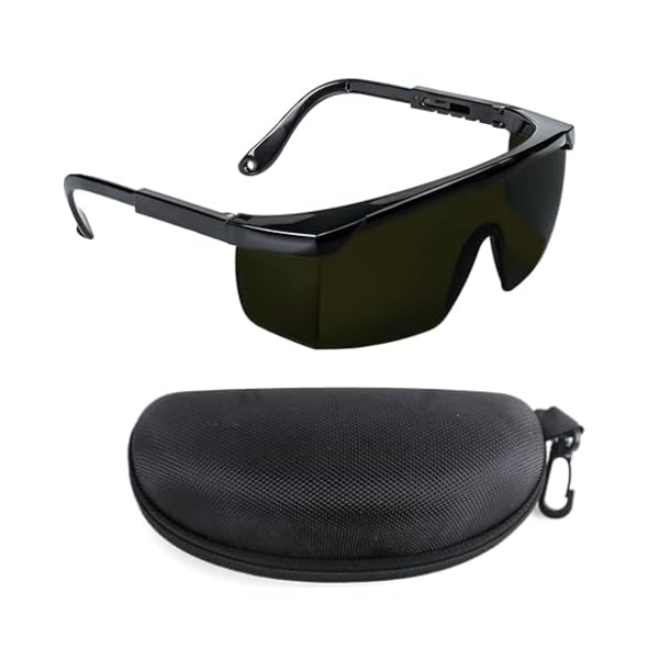 MJFENDAI IPL Schutzbrille 190nm - 2000nm, Laserschutzbrille für Laser Haarentfernung, Laser Schutzbrille für UV Schutzbrille, Augenschutz und Laser-Haarentfernung, Bräunung, Rotlichttherapie