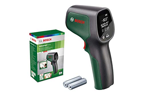 Bosch Infrarot Thermometer UniversalTemp (Temperaturbereich: –30 °C bis +500 °C, 2 AA-Batterien, im Karton)