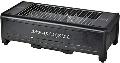 ACTIVA Grill Elektrogrill Tischgrill Samurai, Schwarz, 1,3 kW Infrarot, elektrischer Grill Indoor Outdoor