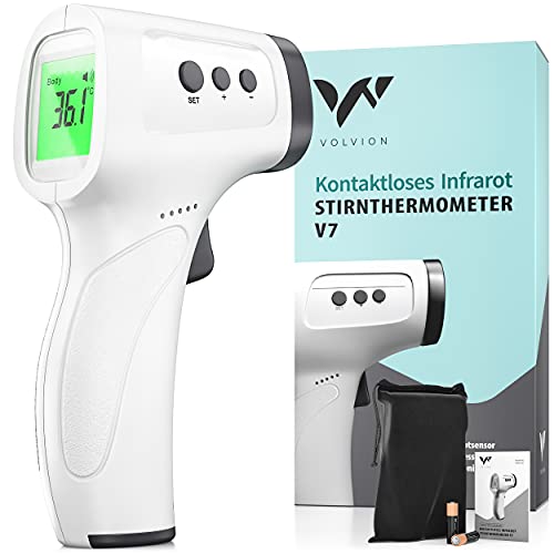 VOLVION V7 Fieberthermometer kontaktlos - Infrarot Thermometer für schnelles Fiebermessen an der Stirn - auch für Kinder & Babys geeignet