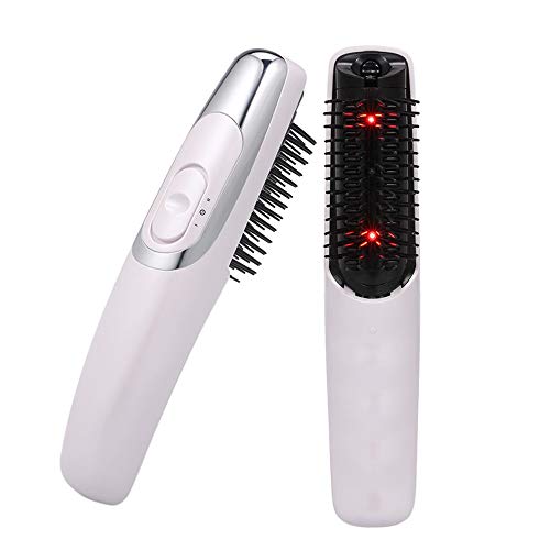 Massage-Kamm, Elektrische Massage Comb Infrarot gegen Haarausfall für das Haarwachstum Nachwachsen Haarverdichtung und Stärkung mit Massagegerät & Infrarot