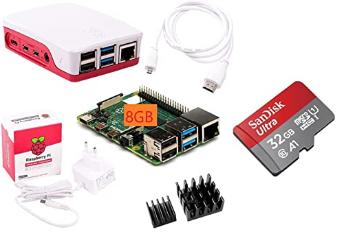 Raspberry Pi 4 Model B 8GB Desktop-Starter-Kit (32 GB)