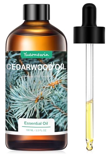 Zedernholzöl 100 ml, Reines Zedernholz Ätherische Öle für Diffuser, Zedernöl Ätherisches Öl Aromatherapie Duftöl für Massage, DIY, Seife, Kerzenherstellung, Bad, Geschenke für Frauen Weihnachten