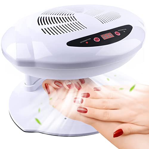 Kalolary Nagellampe, 400 W, Air Nail Dryer, Nageltrockner für Hände und Füße, Nagellack, automatischer Sensor, warm, kühles Breeze, Verwendung zu Hause und im Salon