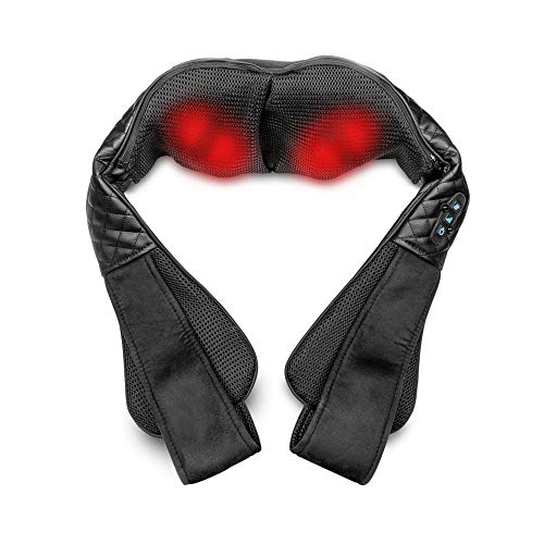 Medisana NMG 850 Gel-Nackenmassagegerät mit Wärmefunktion, Schultermassagegerät mit 4 Gel-Massageköpfen, waschbar mit integriertem Bedienfeld, Entspannung für Nacken und Schulter